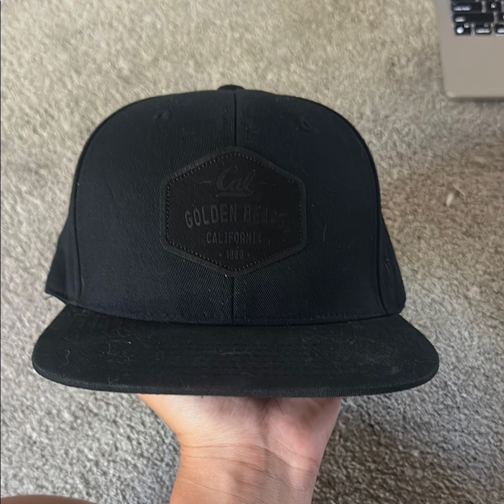 Black Golden Bear Snapback Hat
